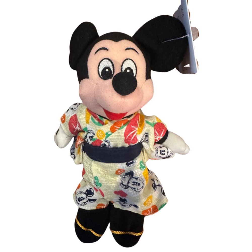 Extremely Rare Disney Bean Plush Exclusive Tokyo Disney Mickey in Kimono - MWT
